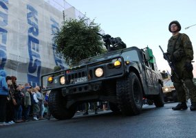 Karaliaus Mindaugo husarai ir JAV kariai Panevėžio miesto šventėje - 4
