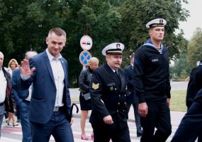 Karinių jūrų pajėgų orkestras bei laivo „Sėlis“ įgulos nariai dalyvavo Utenos miesto šventėje - 4