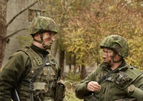 Pratybose „Drakono kardas“ tobulinti gebėjimai vykdyti gynybą - 2