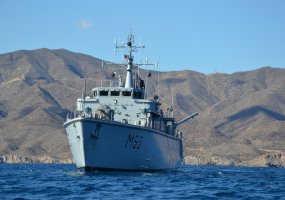 Lietuvos laivas „Skalvis“ pratybose „Trident Juncture“ atlieka minų paieškos operacijas... - 4