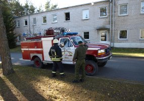 Priešgaisrinės pratybos LK Generolo Adolfo Ramanausko kovinio rengimo centre - 2