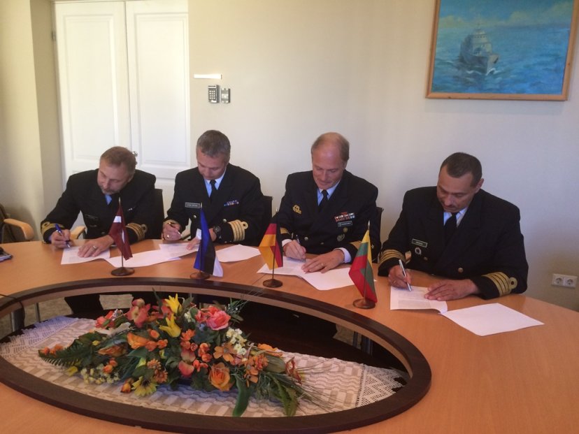 Rygoje susitiko trijų Baltijos šalių karinių jūrų pajėgų vadai