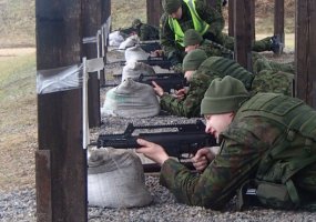 Pirmosios Kunigaikščio Vaidoto bataliono NPPKT karių šaudymo pratybos - 1