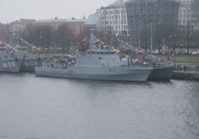Karinis laivas P11 „Žemaitis“ dalyvavo Latvijos nepriklausomybės dienos renginiuose - 4