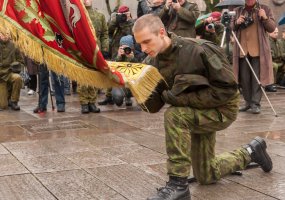 Lietuvos kariuomenės dienos proga Kaune įvyko karių savanorių priesaikos ceremonija - 2