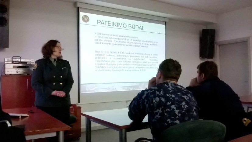 Karinių jūrų pajėgų kariai dalyvavo Muitinės surengtame seminare