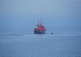 Karinių jūrų pajėgų laivas dalyvavo teikiant paramą VSAT Pakrančių apsaugos rinktinės jūroje... - 4