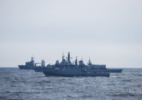 Jūroje vyko bendros pratybos su NATO nuolatinės parengties jūrinio komponento pirmosios grupės... - 3