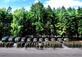 Krašto apsaugos savanorių pajėgų Dainavos apygardos 1-oji rinktinė minės įkūrimo 25-ąsias metines - 1