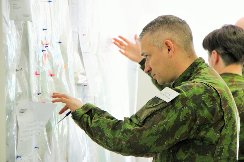 KASP 2-osios rinktinės kariai vykdė gynybos operacijų treniruotes