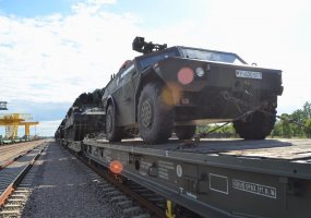 Į Lietuvą atvyko haubicomis PzH2000 ginkluota vokiečių baterija - 3