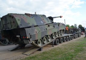 Į Lietuvą atvyko haubicomis PzH2000 ginkluota vokiečių baterija - 5
