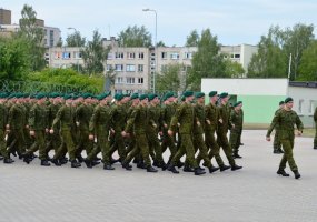 Lietuvos didžiojo kunigaikščio Gedimino štabo batalione įvyko pirmųjų  šauktinių karių išleidimo... - 2