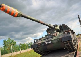 German PzH2000 Howitzer artillery battery deployed for training in Lithuania - 1