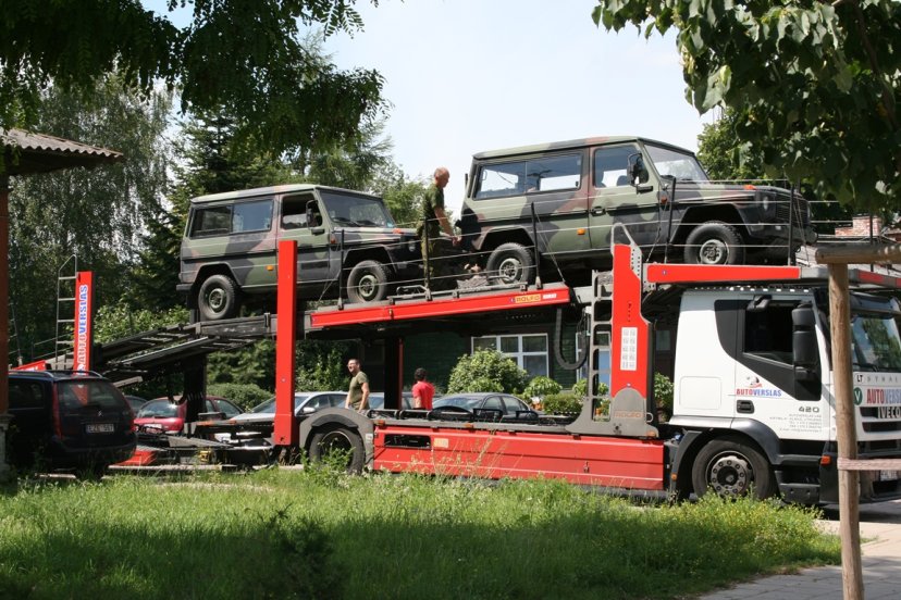 Military off-road vehicles procured from the Netherlands are on the way to Lithuania