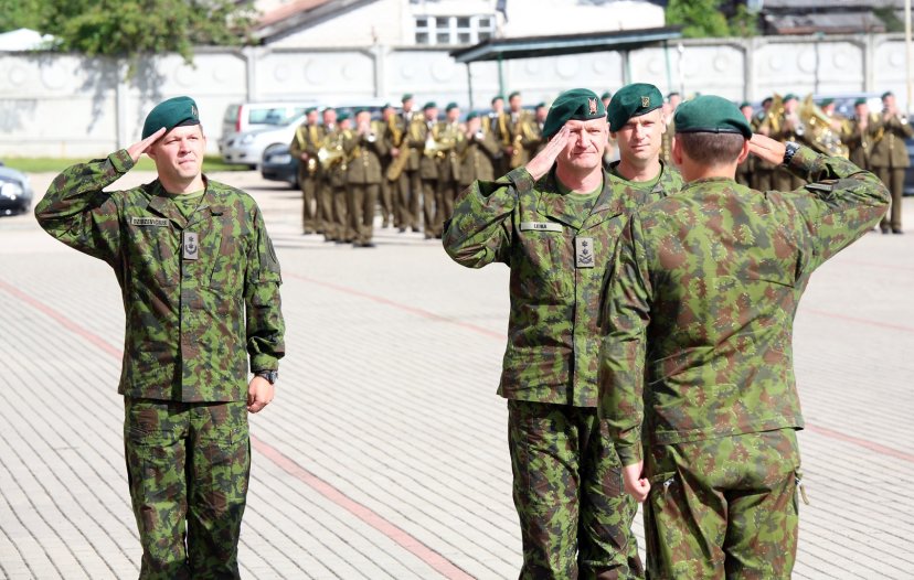 Iškilminga vadų pasikeitimo ceremonija Juozo Vitkaus inžinerijos batalione