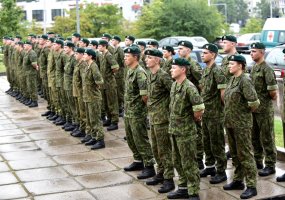 Į atsargą išlydėti tarnybą baigę Sausumos pajėgų štabo Ryšių kuopos šauktiniai - 3
