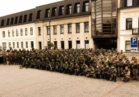Baigėsi vertinamosios lauko taktinės pratybos „Tvirtas skydas 5.2“ - 5