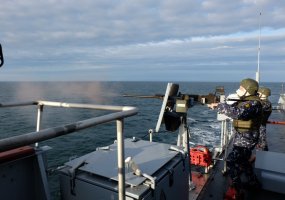 LNS Skalvis of the Lithuanian Navy attended Joint Warrior naval training off the coast of Scotland - 4