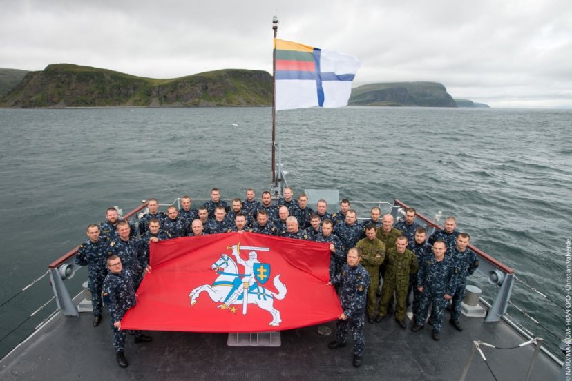 LNS Skalvis of the Lithuanian Navy attended Joint Warrior naval training off the coast of Scotland