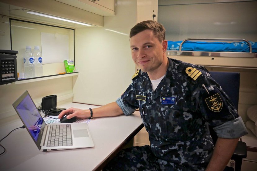 Lietuvos karininkas - NATO kovinių laivų grupės štabo narys 