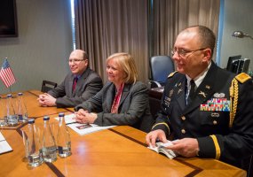 Chief of Defence of Lithuania met with the new US Ambassador in Lithuania, HE Anne Hall - 2