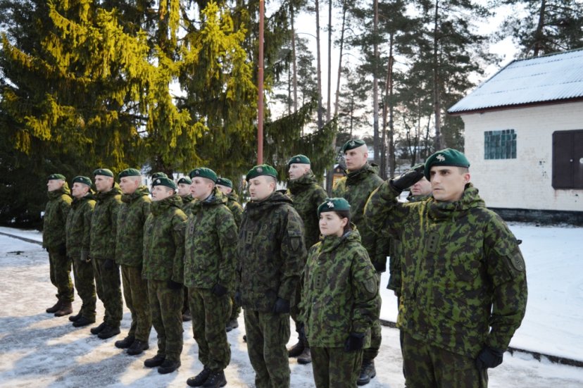 Kęstučio batalione sutikti iš Ukrainos grįžę instruktoriai