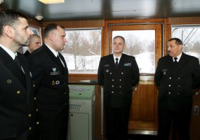 Latvijoje vyko Baltijos šalių karinių laivų junginio vadų pasikeitimo ceremonija - 4