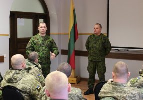Juozo Vitkaus inžinerijos batalione lankėsi Lietuvos ir Ukrainos kariuomenių vyriausieji... - 1