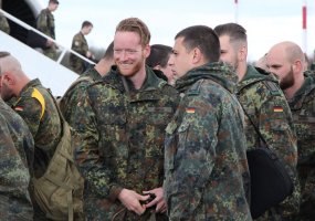 NATO enhanced Forward Presence personnel and equipment arrive in Lithuania from Germany - 1