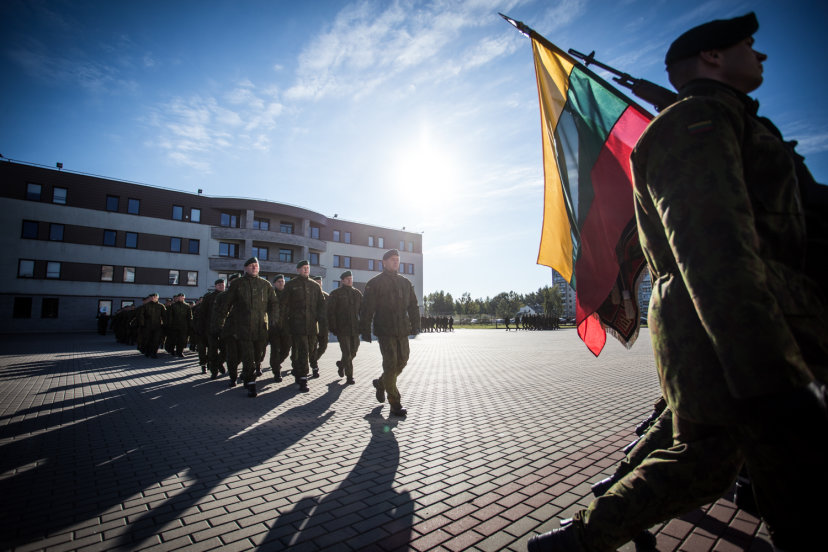 Lietuvos kariuomenės Lietuvos didžiojo kunigaikščio Gedimino štabo batalione – šauktinių karių...