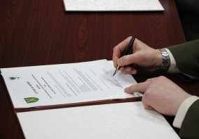 Vilniuje pasirašytas Vokietijos ir Lietuvos kariuomenių Sausumos pajėgų bendradarbiavimo raštas - 1