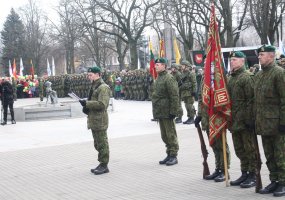 Lietuvos valstybės atkūrimo dienos 99-ųjų metinių renginyje Kaune Lietuvos Respublikai prisiekė... - 2