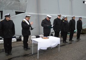 Pasikeitė Lietuvos karinių jūrų pajėgų priešmininio laivo „Skalvis - 1