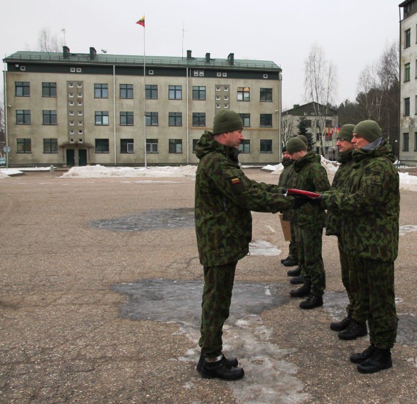 Military instructors of the Lithuanian Great Hetman Jonušas Radvila Regiment depart to share...