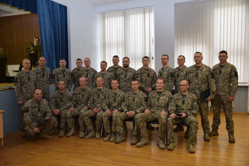 Jungtiniame štabe sutikti iš tarptautinių operacijų sugrįžę kariai