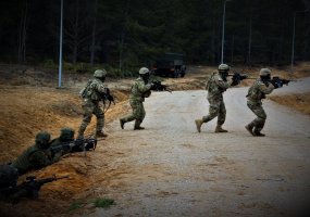 Lithuanian and U.S soldiers carried out a training event at the Urban Warfare Training Facility - 3