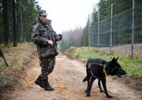 Lithuanian Armed Forces exercises together with the State Border Guard Service officers at... - 1