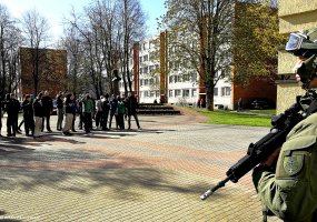 Greitojo reagavimo pajėgos įsitvirtino Marijampolėje ir Vilkaviškyje - pratybos „Žaibo kirtis 2017 - 6
