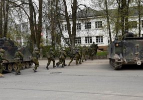 Lietuvos kariuomenė baigdama pratybas „Žaibo kirtis 2017 - 5