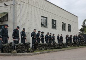 Bazinį kario savanorio įgūdžių kursą pradėjo Lietuvos policijos mokyklos kursantai ir kariai... - 1