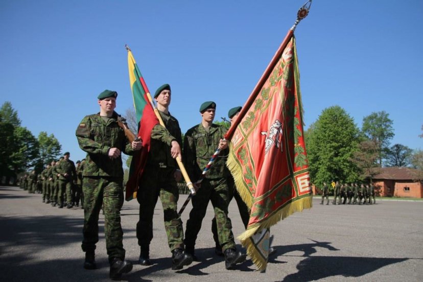 Šauktinių priesaikos ceremonija Lietuvos didžiojo kunigaikščio Vytenio batalione