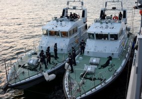 Lietuvos karo laivas pirmą kartą panaudotas sausumos taikinių naikinimui - 1