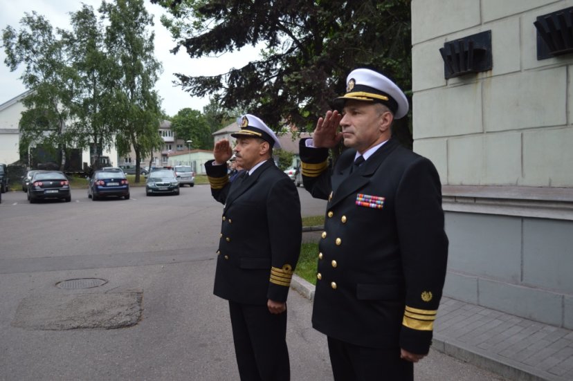 Ukrainos karo laivyno vadas lankydamasis su vizitu Lietuvoje linkėjo taikos, pasisekimo, saugių...