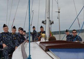 Karinių jūrų pajėgų JKVM klausytojai įgytas žinias praktiškai pritaikė lauko pratybose - 6