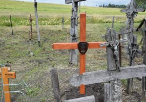 Kryžių kalne NATO priešakiniame batalione tarnaujantys kariai pastatė kryžių - 2