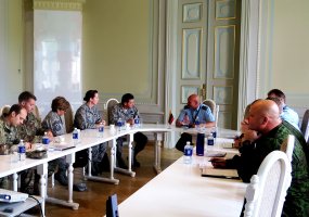 Karinių oro pajėgų štabe vyko Jungtinių Amerikos Valstijų Pensilvanijos nacionalinės gvardijos... - 1