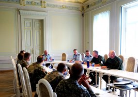 Karinių oro pajėgų štabe vyko Jungtinių Amerikos Valstijų Pensilvanijos nacionalinės gvardijos... - 2