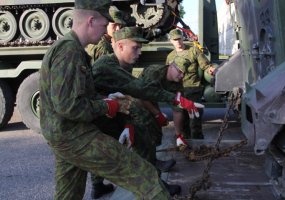 Marijampolės apskrityje vyko konvojavimo pratybos  - 2