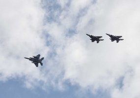 Šiauliuose nusileido Jungtinių Amerikos Valstijų naikintuvai F-15C „Eagle - 3